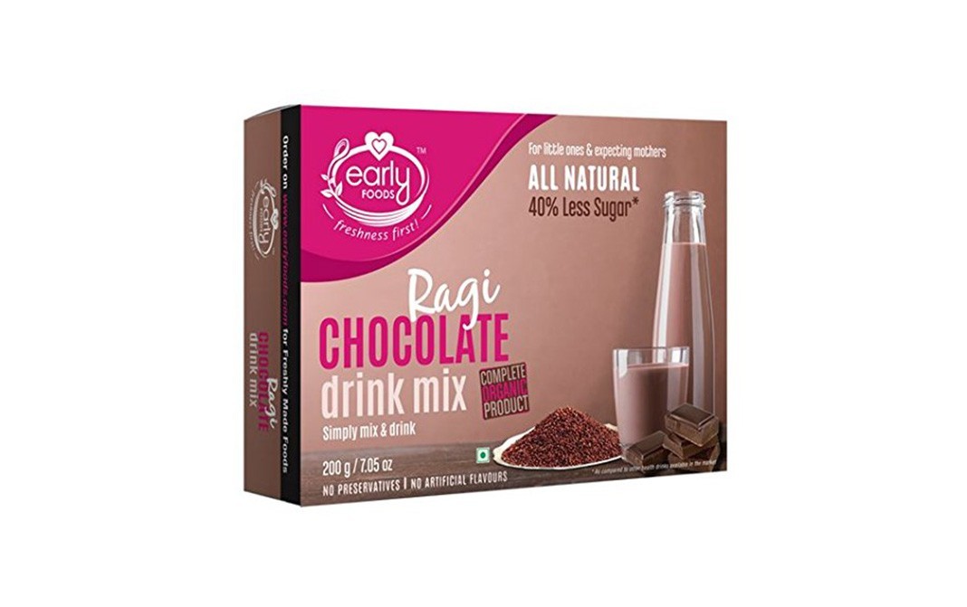 Early Foods Ragi Chocolate Drink Mix    Box  200 grams